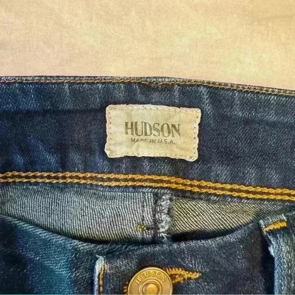 Hudson Womens jeans 25 Blue Collin Flap Skinny ankle dark wash denim poc… - Picture 8 of 17